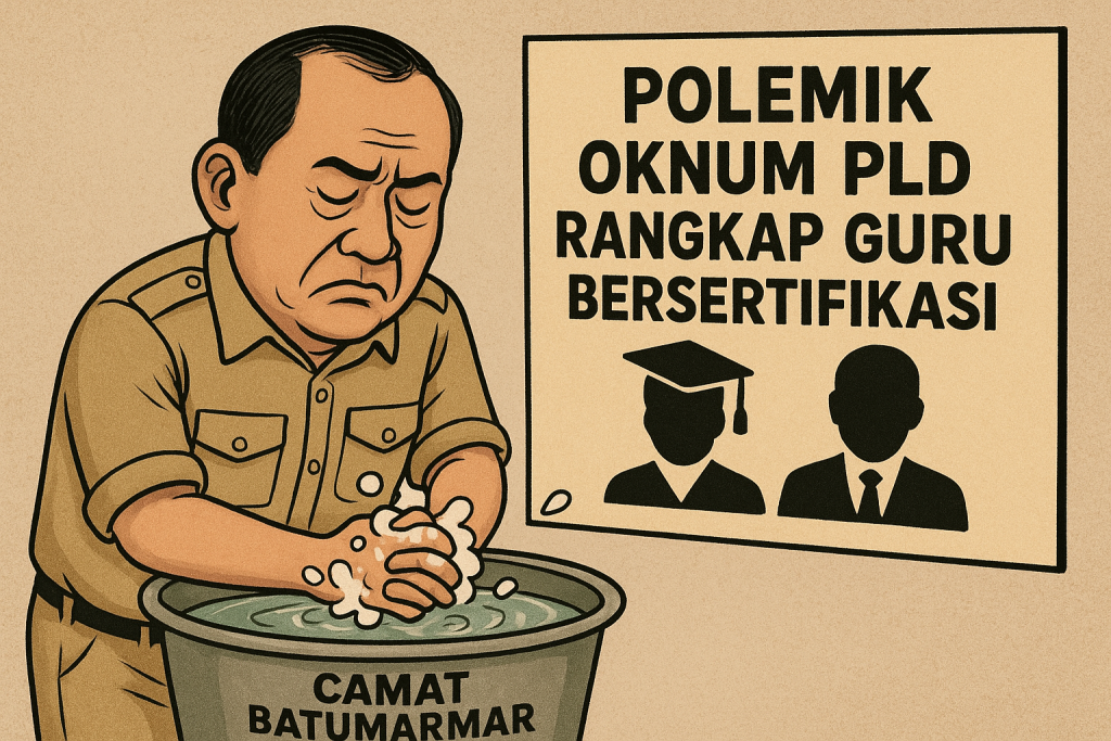 Waduh! Soal Polemik PLD Rangkap Guru Bersertifikasi di Kecamatan Batumarmar, Camat Terkesan Cuci tangan